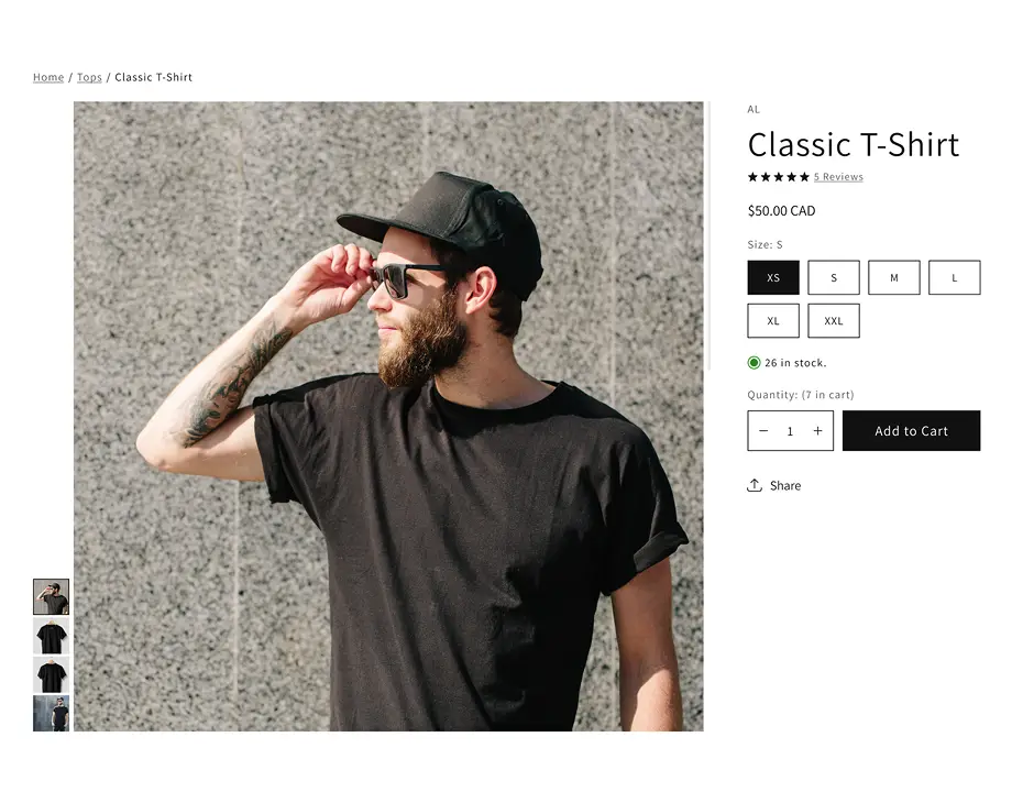 Gallery-Focused Product Pages